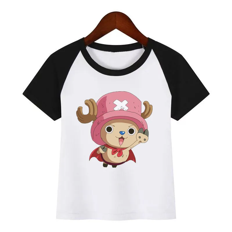 Аниме one piece Luffy/футболки с принтом для девочек и мальчиков дышащая Повседневная футболка с круглым вырезом Детская летняя футболка «С Днем Рождения» - Цвет: K257H