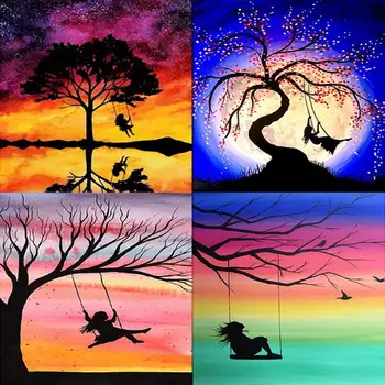 

5D DIY Full Drill Diamond Painting Tree Embroidery Mosaic Craft Kit Decor