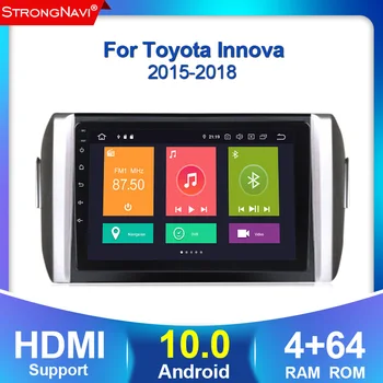 

Android 10.0 4+64G Car Head Unit Player GPS Navigation for Toyota INNOVA 2015-2018 Left Hand Drive Support carplay WIFI BT