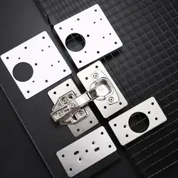Hinge Repair Plate  Kitchen Cupboard Cabinet Door Stainless Steel Plate Furniture Drawer Window Door Repair Plate Hardware