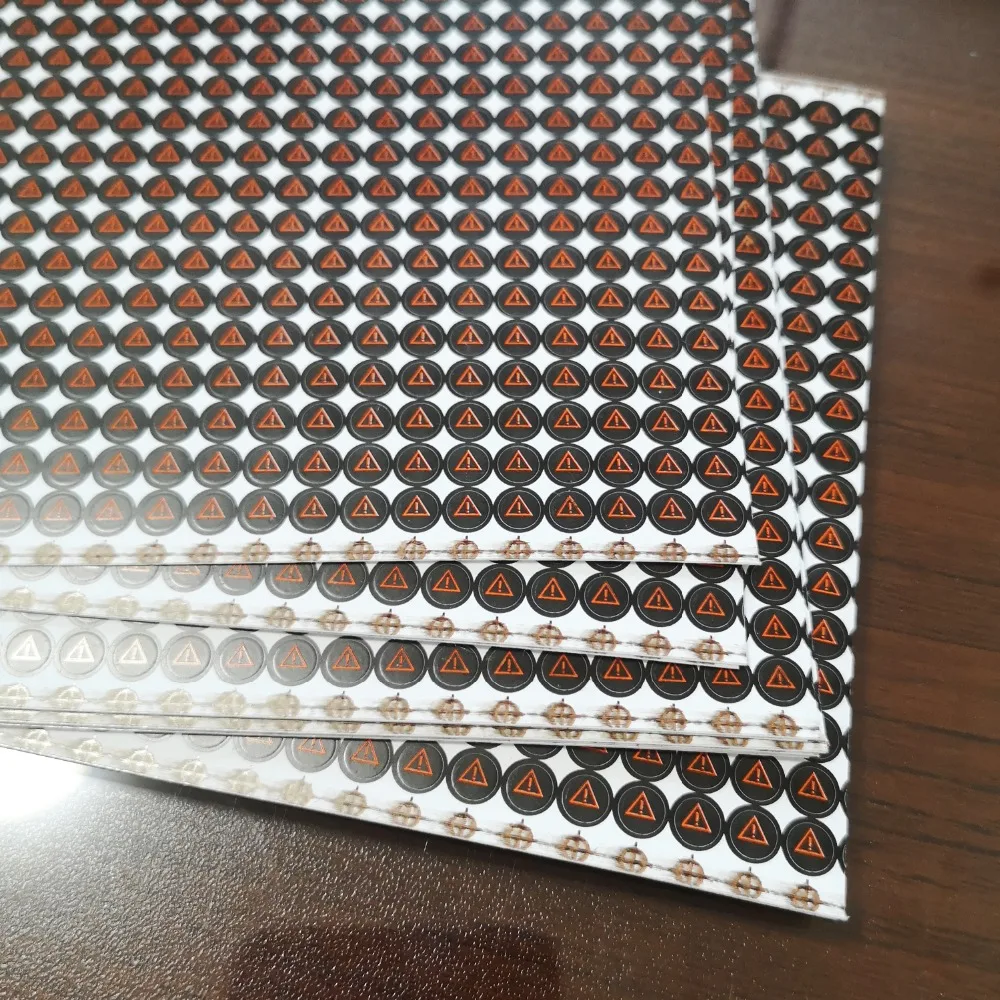 Screw Hole Security Seal Tamper Evident Warning Label Warranty Void On Removal Open Evidence Indicator Brittle Paper Sticker