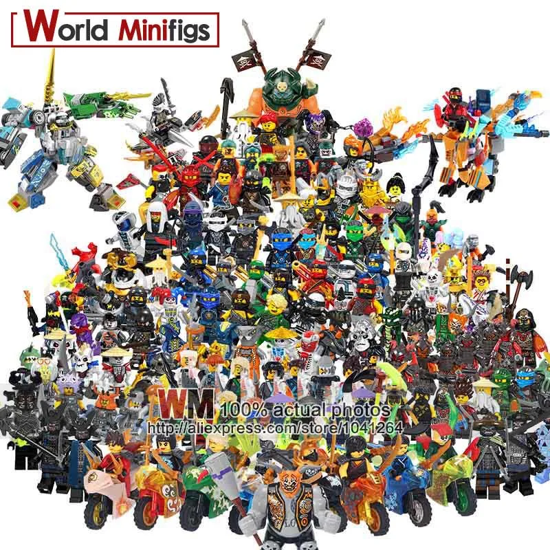 

Single Building Blocks Ninja Emmet Wyldstyle Sheriff Gordon Zola Bad Cop Robo Swat Brick Toys for Children Gifts