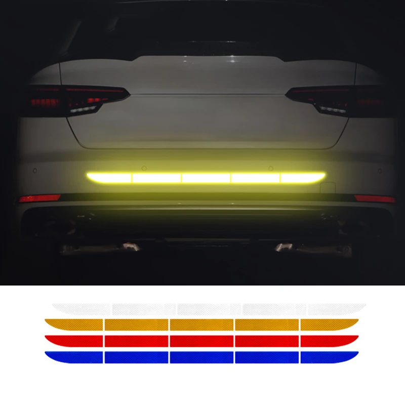 

Car Reflective Tape Sticker Exterior Warning Strip Reflect Tape Nano Traceless Protective Car Sticker Trunk Body Car Accessories