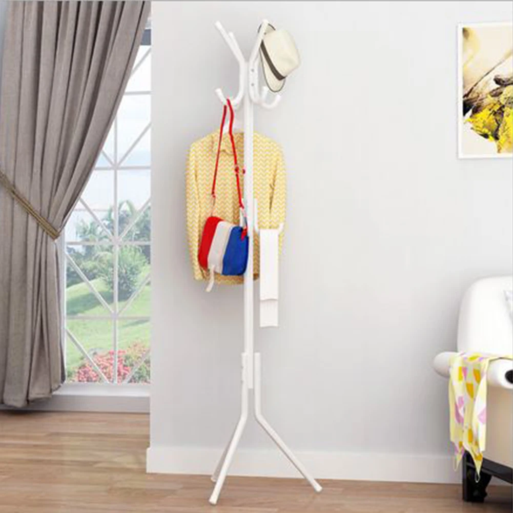 

Metal Coat Rack Clothes Hat Hanger Standing Tree Umbrella Holder w/ 12 hooks~