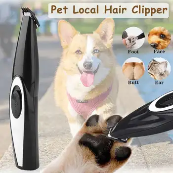 

Mini Electrical Pet Hair Trimmer USB Rechargeable Low Noise Pet Shaving Foot Pedicure Grooming Tool Trim Local Ear Fur Keep Cool