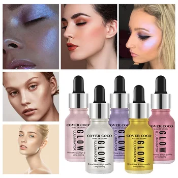 

5 Colors Stereoscopic Highlighter Liquid Glow Illuminator Facial Eye Brightening Long-lasting Concealer High Light Extraction