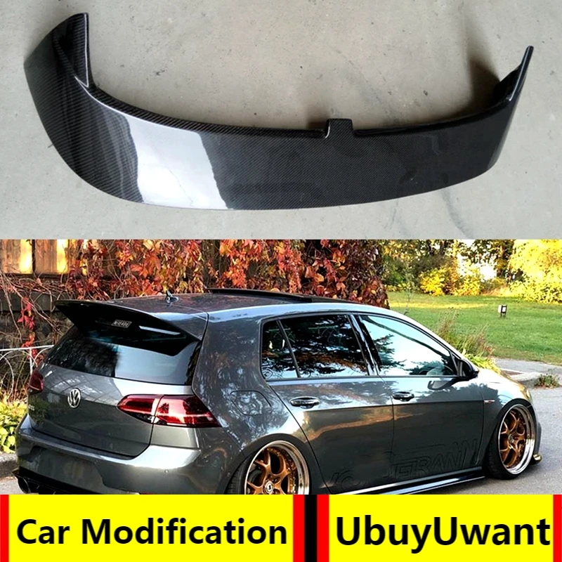 Для Volkswagen GOLF 7 VII MK7 MK7.5 2014 + Автомобильный задний спойлер из углеродного волокна (не