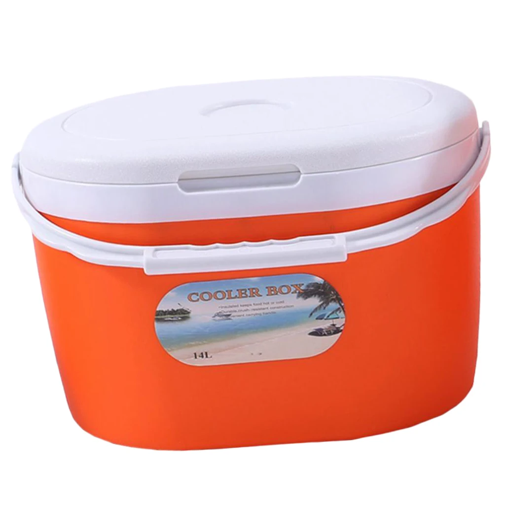 Orange 14L Изолированная коробка холодильника еды пикника на открытом воздухе кемпинга - Цвет: Orange 14L