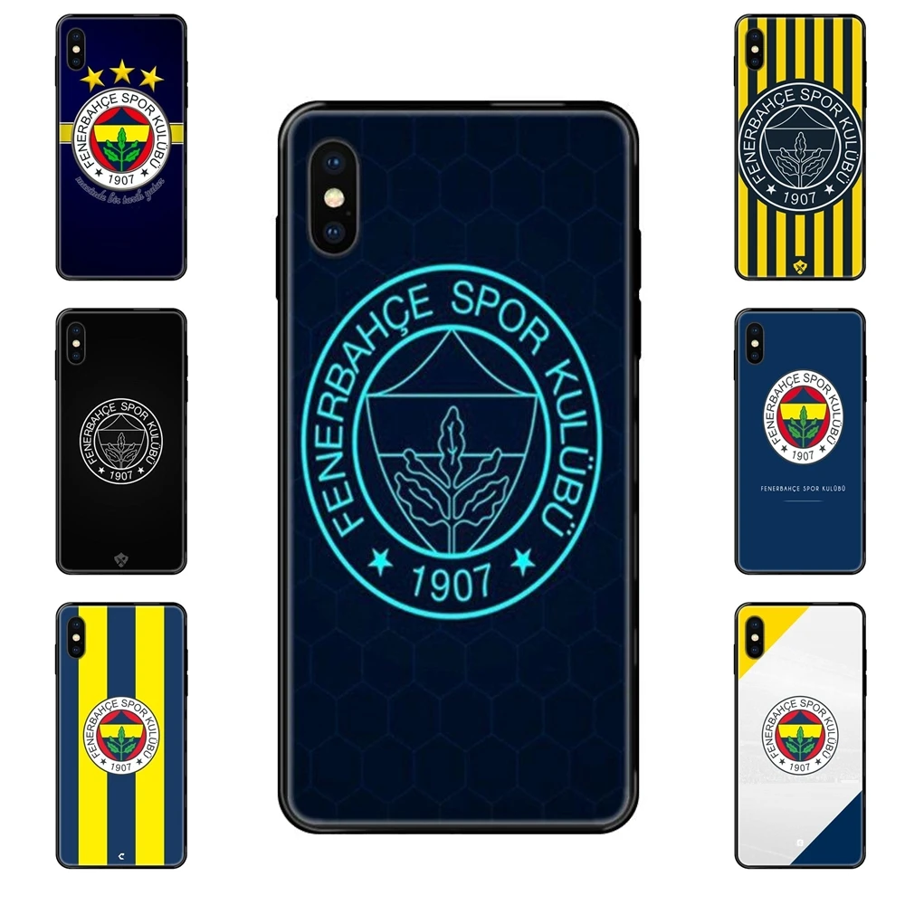 Fenerbahce Sk футбольный логотип черный мягкий многоцветный для Apple iPhone 11 12 Pro 5 5S SE 5C 6 6S 7