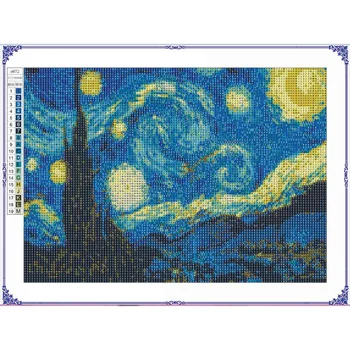 

Van Gogh Starry Night 5D Diamond Painting Embroidery Kit Home Art Decor DIY For Kids&Chidren