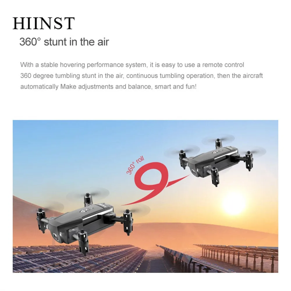 Hiinst 2,4G мини Радиоуправляемый Дрон 720PHD камера Индукционная wifi FPV складной Радиоуправляемый квадрокоптер Дрон длительный срок службы пульт дистанционного управления Радиоуправляемый вертолет