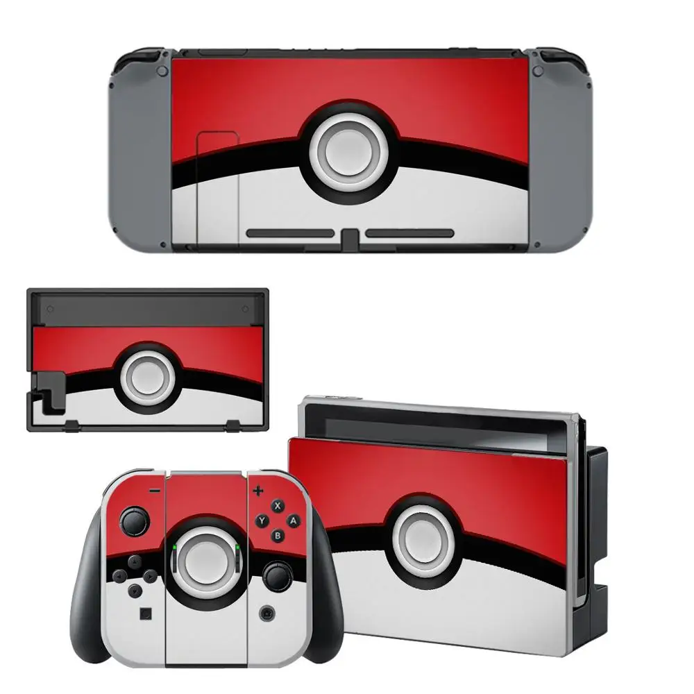 Vinyl Stickers For Nintend Switch Pokemo Skins Decal For Nintendos Switch Console Joy-con Controller Dock Protection