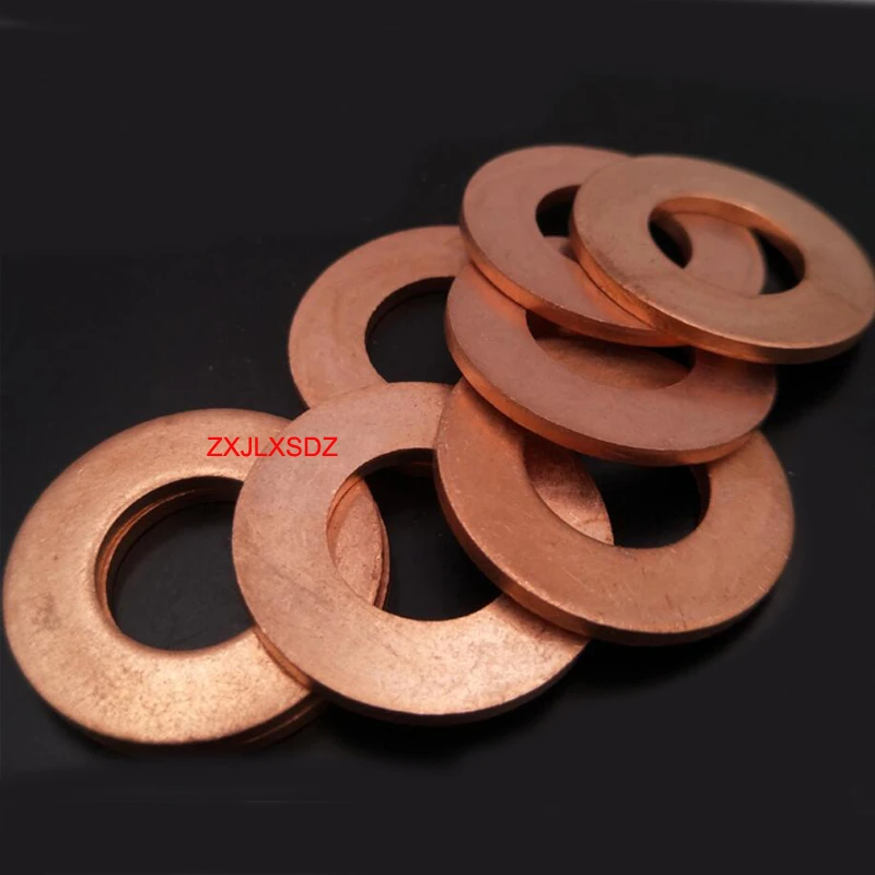 2mm Thickness Multispecification Solid Copper Washer Flat Ring Gasket