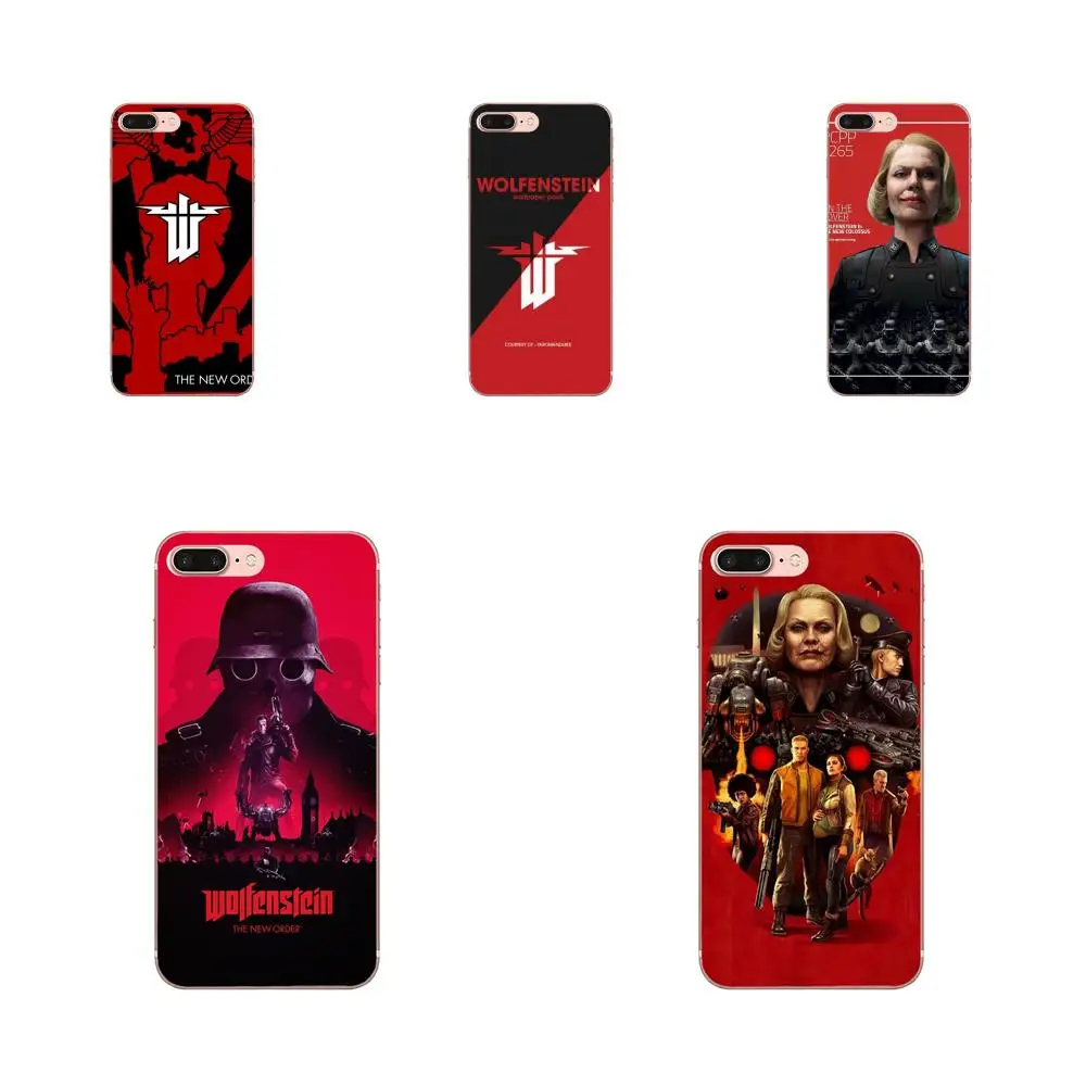 ТПУ защитный для Apple iPhone 4 4s 5 5C 5S SE 6 6S 7 8 Plus X XS Max XR игровой Wolfenstein 2 Новый