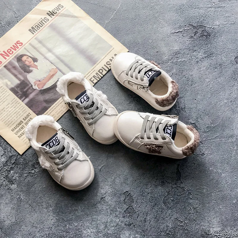 

Baby Shoe 1-3 Years Old Men's Autumn & Winter Babies' Toddler Shoes plus Velvet Small Boy Shoes Children Shoes Women's Shoes Whi