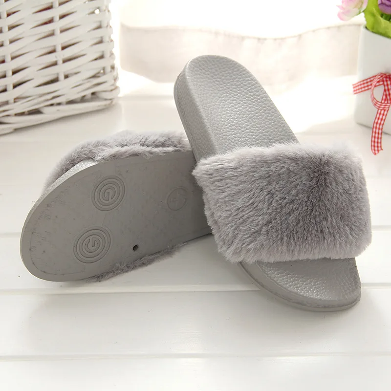 SWQZVT Autumn winter women slippers new comfortable outdoor indoor fur ladies slippers fashion platform sleepers shoes woman  (1)