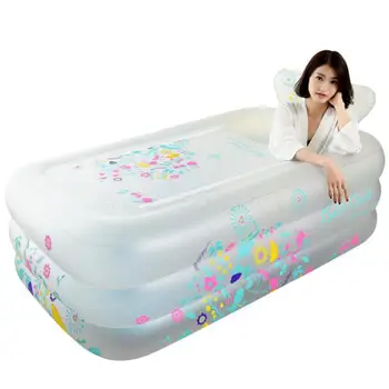 

Thickened Reclining Inflatable Bathtub Adult Bathing Bath Bucket Household Foldable Warm Children Bathtub Large Bathtub