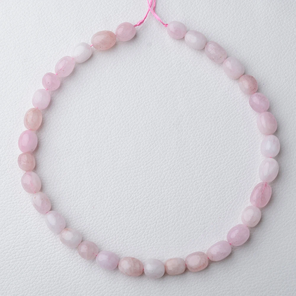 1 Strand Natural Genuine Pink Beryl Morganite Nugget Free Form Fillet Irregular Pebble DIY Necklaces Bracetls Beads 15