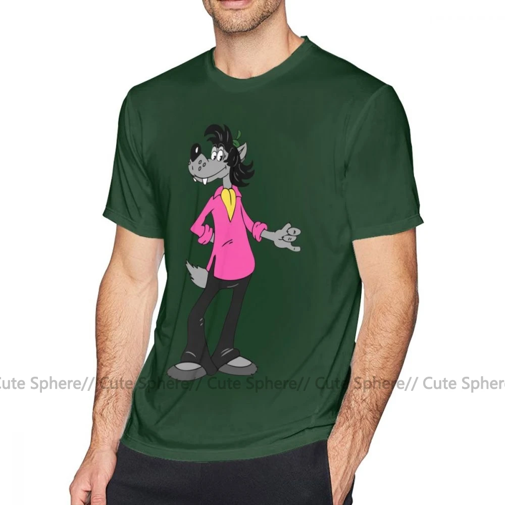 Nu Pogodi, футболка, Nu Pogodi, футболка, мужская, графическая, футболка, потрясающая, 100 хлопок, Классическая, негабаритная, футболка с коротким рукавом - Цвет: Dark Green