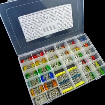 

30 Kinds Of 900pcs Round Head Flat Head Rectangular Shape Led Starter Kit Practical Electronic DIY Kit