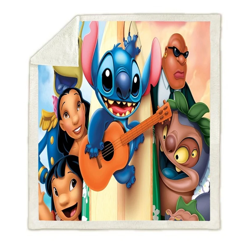 Lilio & Stitch-manta Personalizada Para Niños Y Adultos, Manta De Felpa De  Terciopelo, Decoración Cálida Para El Hogar, Sofá, Regalo Unisex - Manta -  AliExpress