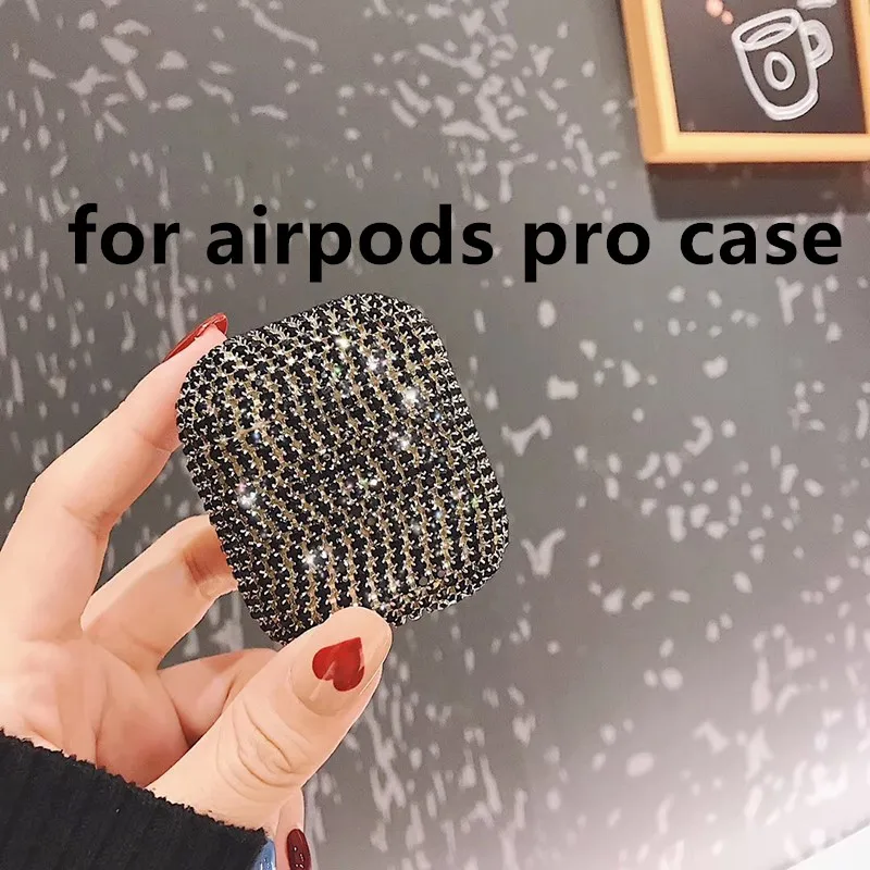 for Airpods pro case Популярный Роскошный Жесткий чехол с 3D блестящими бриллиантами для Apple Airpods Pro 1 2 3 беспроводные Bluetooth наушники аксессуары милый чехол - Цвет: for Airpods pro case