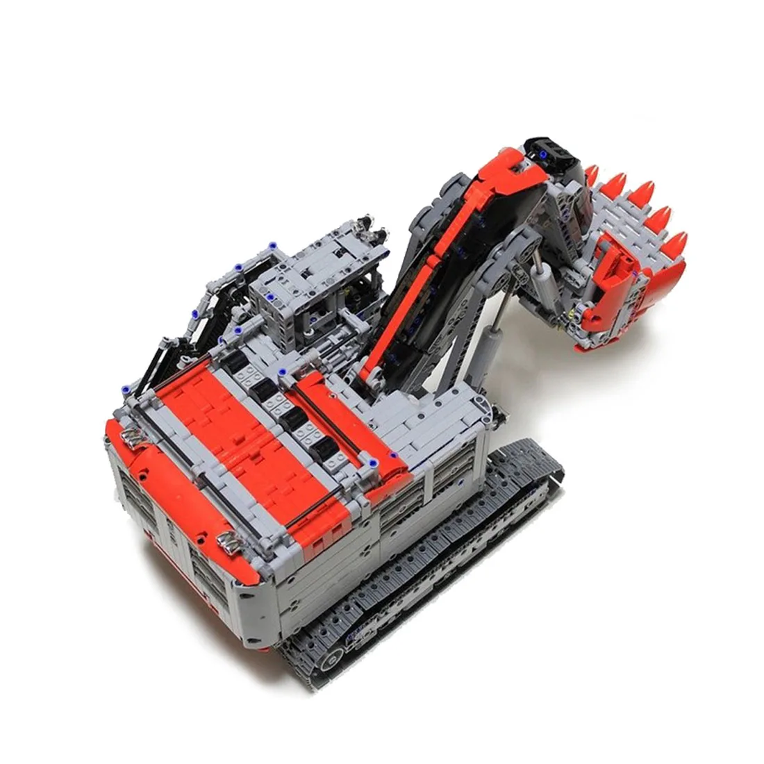 

4370Pcs MOC Mine Excavator Vehicle Model High Level Assembly Small Particle Building Block Set with Motor and Remote Control