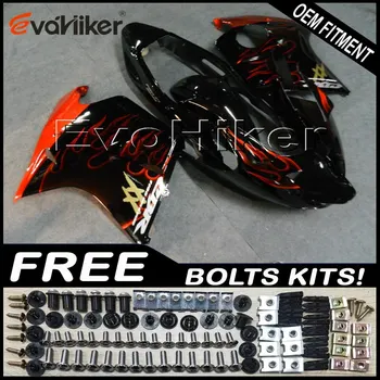 

Custom motorcycle fairing for CBR1100XX 1997-2003 ABS plastic motorcycle panels Injection mold red flames+Gifts