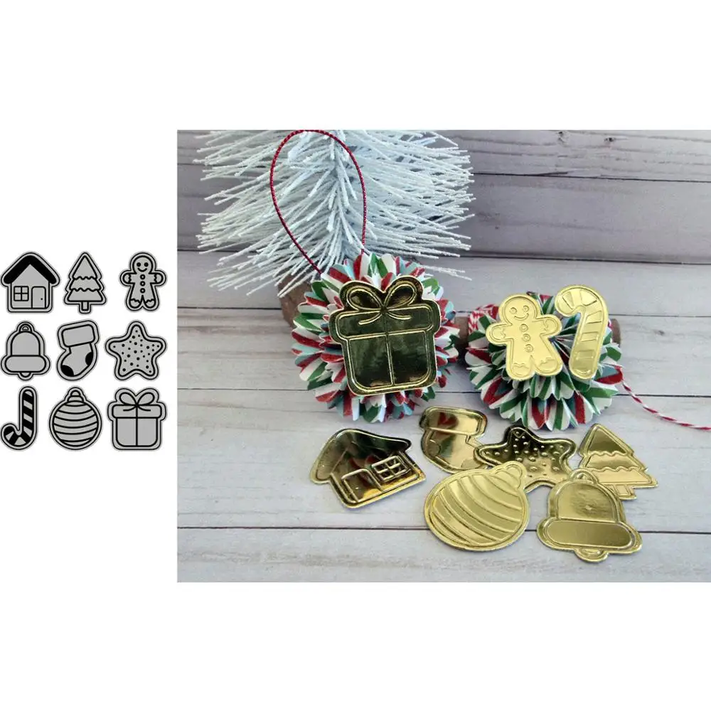 Christmas Gingerbread Shape Set Metal Craft Dies Cutting For Diy Scrapbooking Paper Handmade Mold 2020 Embossing Newest | Дом и сад
