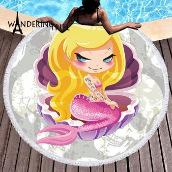 

Flamingo Flowers Print 150Cm Round Beach Towel with Tassels Microfiber for Adults Kids Bath Shower Towels Sports Yoga Mat Cover