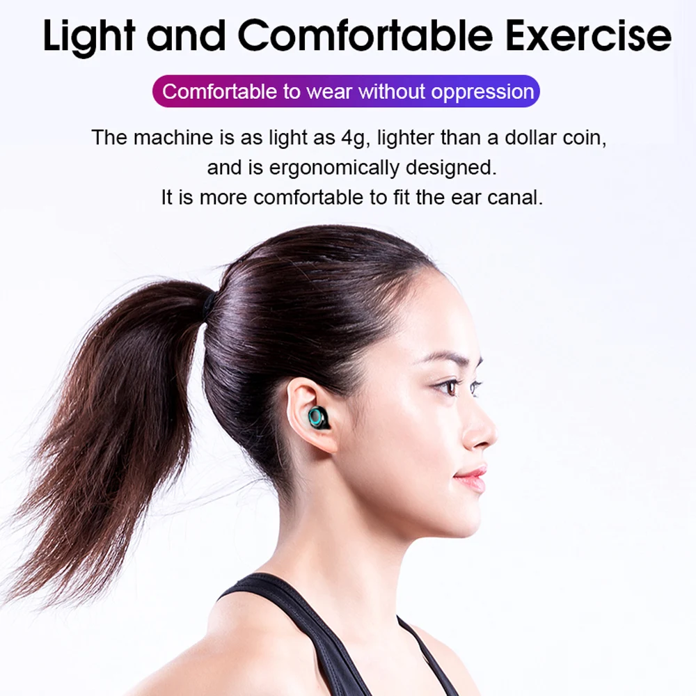 S11 беспроводные наушники Bluetooth 5,0, Мини наушники с сенсорным управлением, музыкальные наушники-вкладыши, гарнитура с микрофоном, 3500 мАч, зарядная коробка