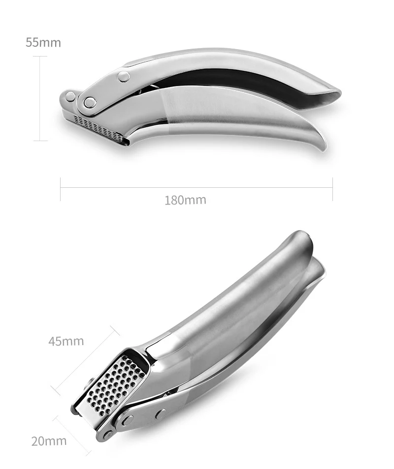 Новая высококачественная нержавеющая сталь чесночный пресс Многофункциональный креативный кухонный инструмент ручная Нескользящая давилка чеснока