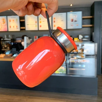 

Smooth Simple 304 Stainless Steel Vacuum Flask Cup Exquisite Minimalism Solid Color Large Capacity Water Thermo Cup Gift