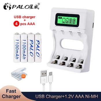 

4 pcs 1100mAh 1.2v AAA rechargeable battery for LED light Toy placement battery for camera MP3 mp4 microphone