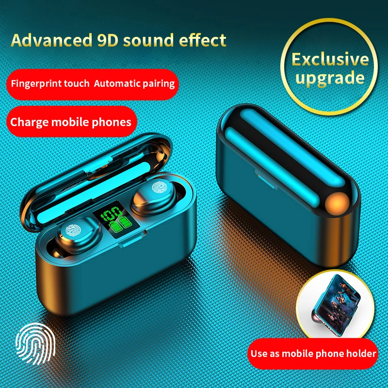 TWS Bluetooth Headphone Wireless Sports Earphone Mini Gaming Headset with Mic Waterproof Earbuds for Xiaomi Huawei Oppo Iphone