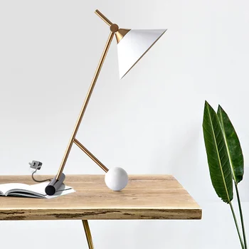 

Nordic modern minimalist creative marble ball table lamp villa living room bedroom study bedside LED table lamp