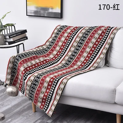 Розовый Диван Ткань утолщаются синель жаккард DIY скатерть фоновое украшение богемский узор 145 см - Цвет: Розовый
