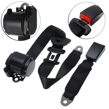 

Adjustable Retractable 3 Point Seats Safety Belt Straps Car Interior Auto Vehicle Seat Belts Padding Accessories