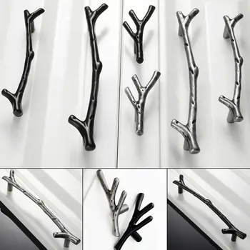 New Fashion Tree Branch Cabinet Handle Kitchen Cupboard Closet Furniture Drawer Pull Knob