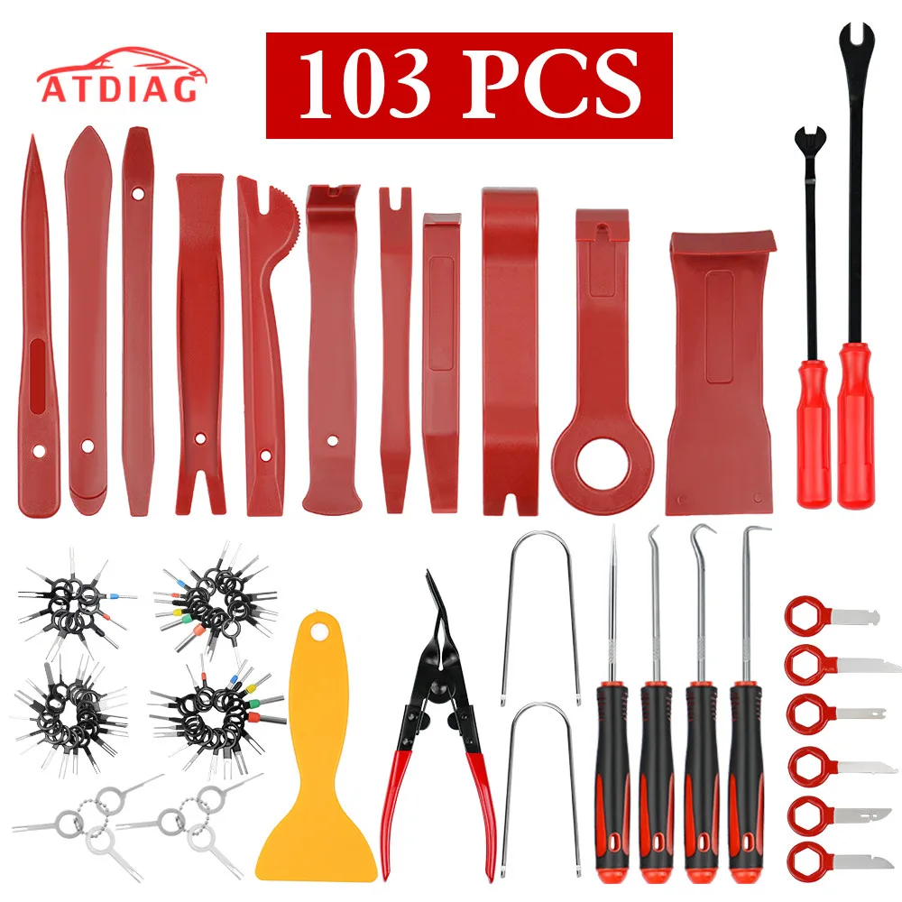 103pcs Auto Fastener Removal Tool Car Door Panel Remover Tool Car Auto