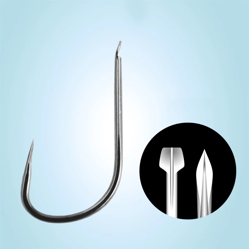 Fishhooks Sale by Bulk Non Barb Groove High Carbon Steel Fish Hook