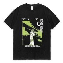 

Kisuke Urahara Bleach T Shirt 100% Pure Cotton Ichigo Kurosaki Bleach Kisuke Urahara Aizen Tokyo Revengers Print T Shirt Men New