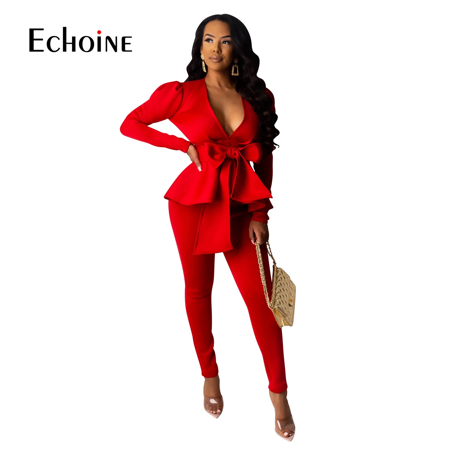 red and white two piece set