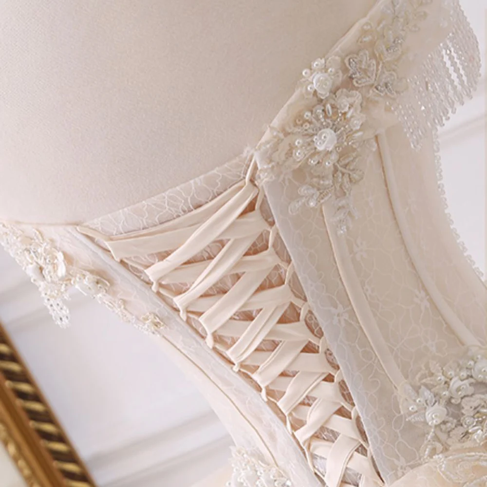 Gorgoeus бальное платье Свадебные платья Vestido De Noiva аппликации цветы Бисероплетение Кристалл блестящее свадебное платье Trouwjurk