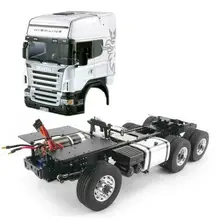 LESU 1/14 RC 6*6 Sca Металлическое шасси ее кабина DIY Tmy тягач THZH0314