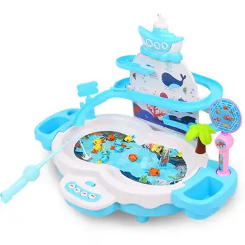 

Multifunctional Electric Fishing Toce Maglev Stairway Climbing Magnetism Music Lighting Children's Christmas Gifts