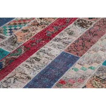 

203x306 Cm Multicolor Handmade Modern Patchwork Rug-7x10 Ft