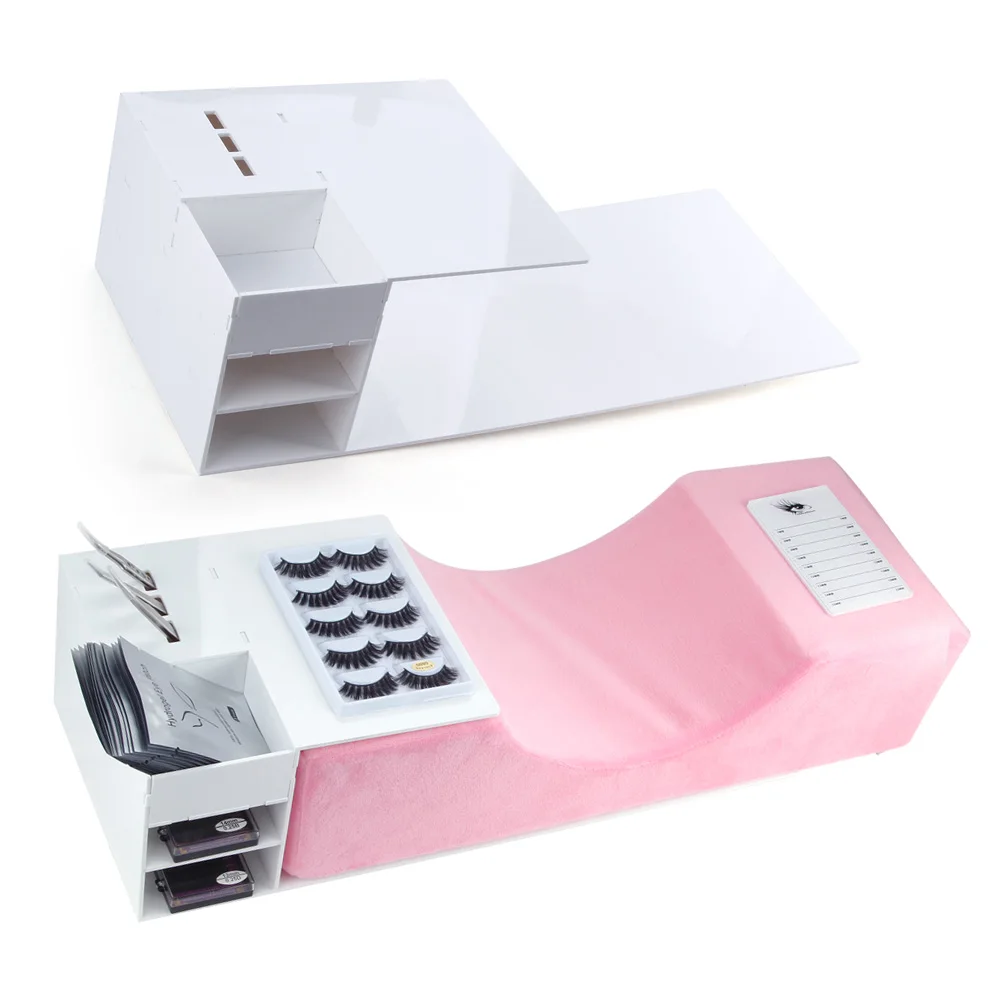 Акриловая подставка органайзер для наращивания ресниц шеи подушки с эффектом