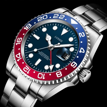 

LGXIGE Automatic Watch men Full Stainless Steel Mechanical Watches men Top brand luxury full stainless steel aaa watch for men