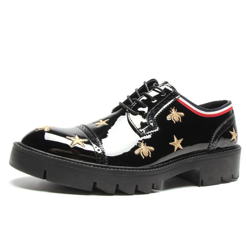 Мужская обувь; мужская кожаная обувь; Черная повседневная обувь; Модные фирменные дизайнерские мужские туфли-оксфорды